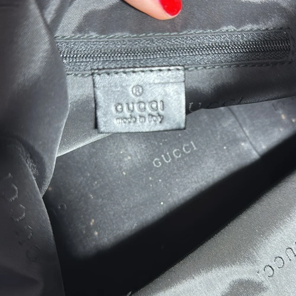 FANTASTIC GUCCI SLOUCHY CROSSBODY W DETACHABLE LEATHER STRAP - Picture 11 of 14